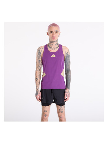 Тениска adidas Adizero Road To Records Tank Top Tribe Purple L