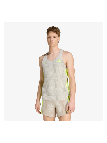 Тениска adidas Adizero Labrum Tank Top Sesame/ Solar Yellow L