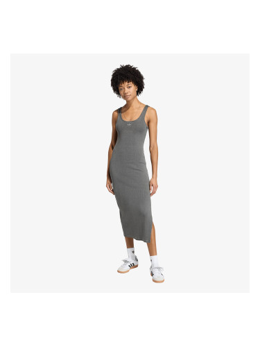 Облекло adidas Essentials Rib Tank Maxi Dress Washed Black L