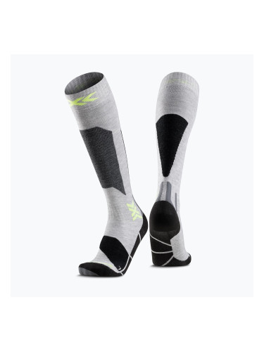 Скиорски чорапи X-Socks Ski Discover Otc rhino grey/canary