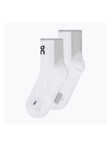 On Performance Run Mid white/glacier чорапи