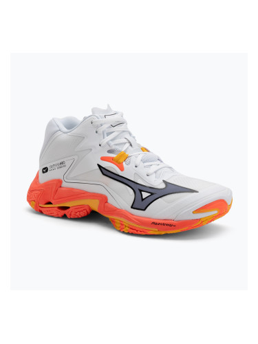 Обувки за волейбол Mizuno Wave Lightning Z8 Mid white/fiery coral 2/citrus