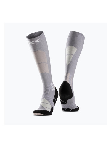 Скиорски чорапи X-Socks Ski Perform Merino Otc seal grey/light sand