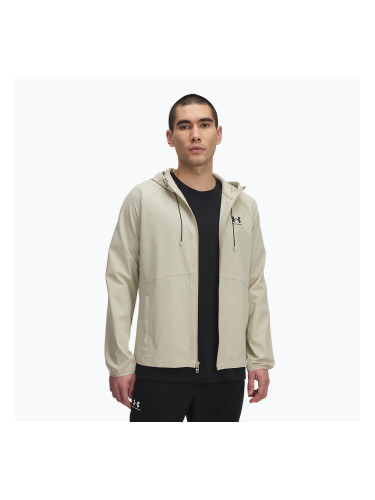 Тренировъчно яке Under Armour Vibe Woven в цвят каки/черно