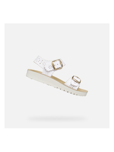 Бели сандали за момичета Geox Costarei