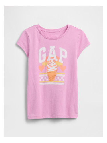 Детска тениска GAP с лого за момичета