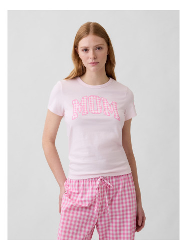 Дамска тениска GAP с надпис Mom