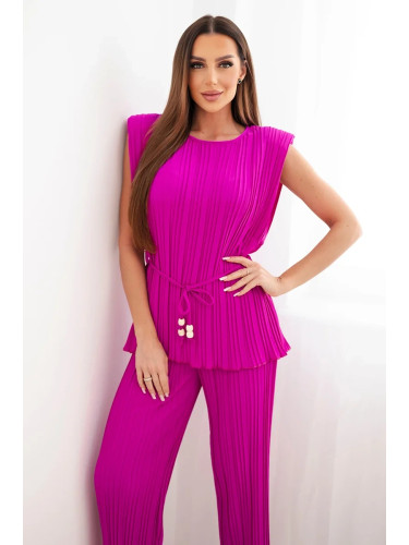 Дамски комплект от вискоза Kesi Włoski с блуза с връзки