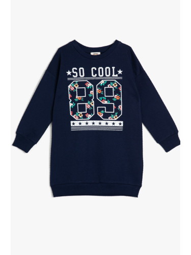 Koton Navy Blue Girls' Dress