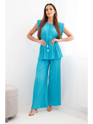 Дамски плисиран вискозен комплект Kesi Włoski