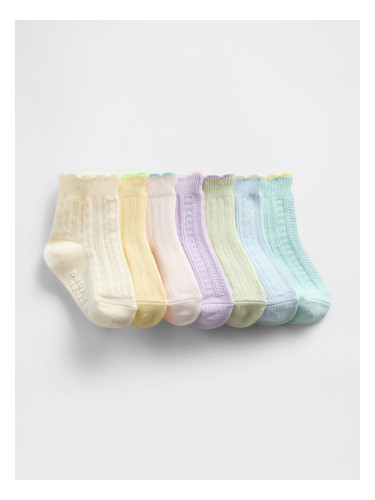 Детски чорапи GAP, 7 чифта - за момичета
