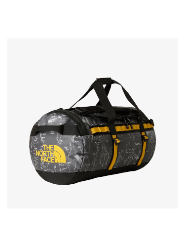 The North Face Base Camp Duffel - M Anthracite Grey Conrad Topos Print/ Summit Gold 71 l