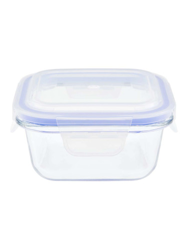 СТЪКЛЕНА КУТИЯ ЗА ХРАНА С КАПАК 11.2/11.2/4.9 СМ