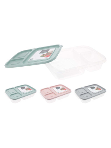 КУТИЯ ЗА ХРАНА С 3 РАЗДЕЛЕНИЯ АСОРТИ 24/15.5 СМ