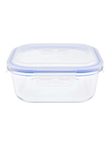 СТЪКЛЕНА КУТИЯ ЗА ХРАНА С КАПАК 17.5/17.5/6.5 СМ