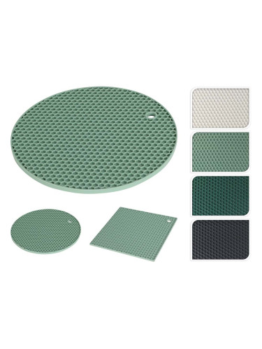 СИЛИКОНОВА ПОДЛОЖКА ЗА ТОПЛО СЕРВИРАНЕ АСОРТИ 17.5/0.6 СМ