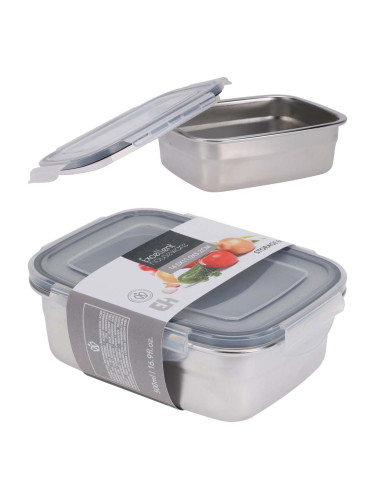 КУТИЯ ЗА ХРАНА ОТ НЕРЪЖДАЕМА СТОМАНА 14.5/11.5/5.2 СМ