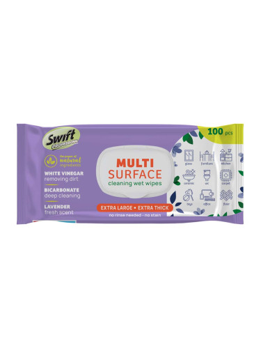 SWIFT МОКРИ КЪРПИ ЗА ПОЧИСТВАНЕ УНИВЕРСАЛНИ ЛИМОН ЛАВАНДУЛА