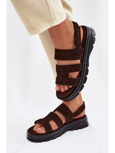 Дамски велурени сандали Big Star