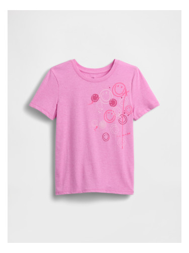 Детска тениска GAP с щампа - за момичета