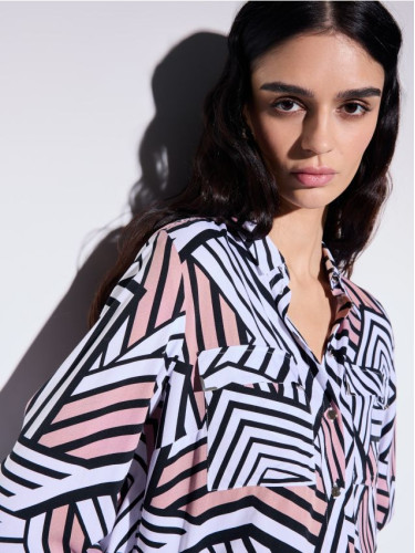 Mohito - Риза с високо съдържание на вискоза - черен