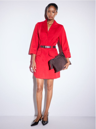 Mohito - Мини рокля с колан - червен