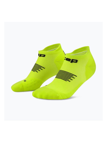 Мъжки компресионни чорапи Cep Run No Show 5.0 lime/black
