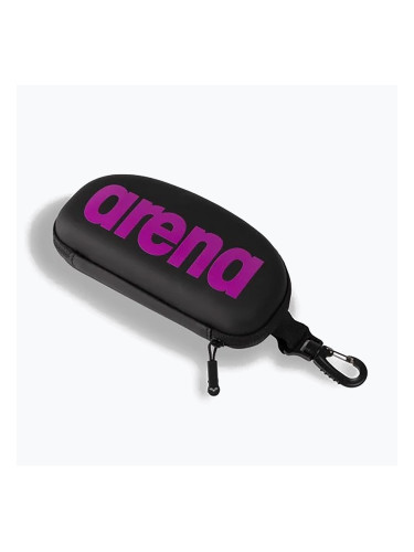 Калъф за плувни очила Arena черен/виолетов/черен