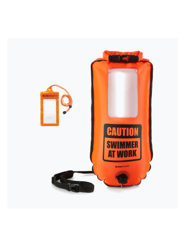 Суха чанта за смартфон BuddySwim 28 л оранжева