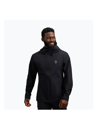 Мъжко яке за дъжд Black Diamond Strataline Stretch Shell black