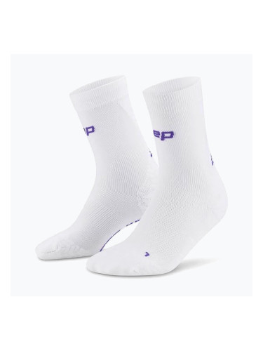 Мъжки компресионни чорапи CEP Ultralight Mid Cut 4.0 white