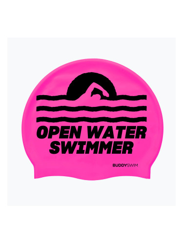 BuddySwim OWS Силиконова розова шапка за плуване