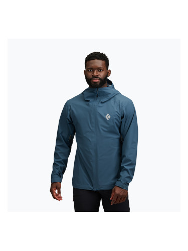 Мъжко яке за дъжд Black Diamond Strataline Stretch Shell midnight blue