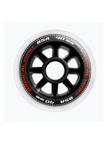 Tempish Radical 90 mm/85A колела за ролери 4 бр. бели.