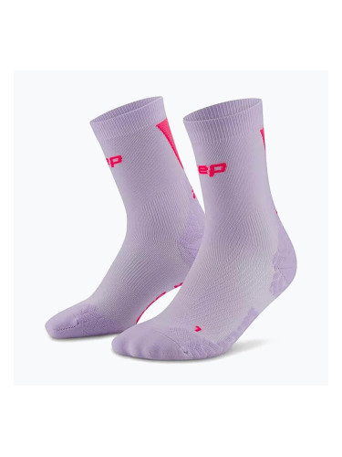 Дамски чорапи CEP Ultralight Mid Cut 4.0 lilac/pink