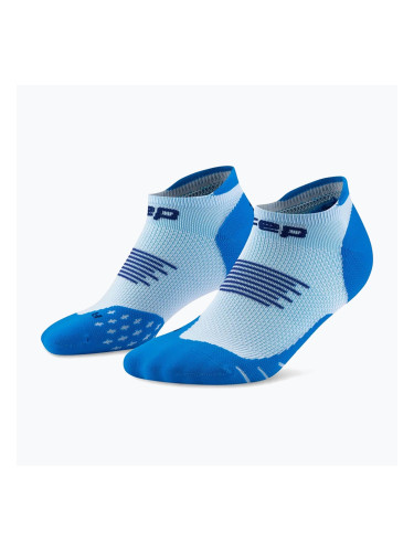 Мъжки компресионни чорапи Cep Run No Show 5.0 blue/ice