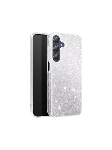 Силиконов кейс bSmart Glitter 3в1 за Samsung Galaxy S26 Plus сребрист