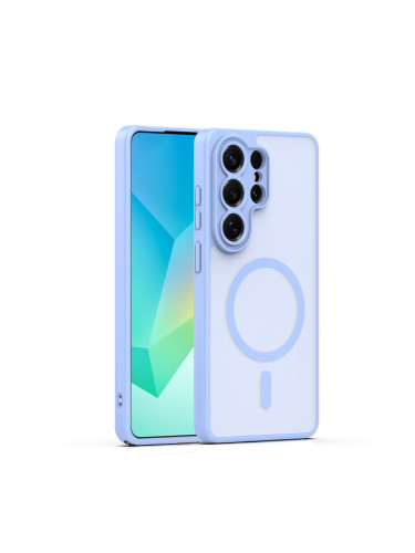 Калъф Mag Matt с отвори за камерите за Samsung Galaxy S26 Ultra светлосин