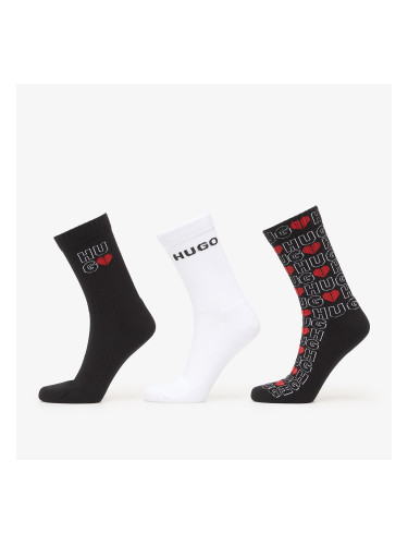 Чорапи Hugo Boss 3-Pack Qs Valentine Cc Excalibur Grey 40-46