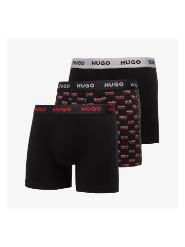 Боксерки Hugo Boss Boxer Briefs 3-Pack Design Black S
