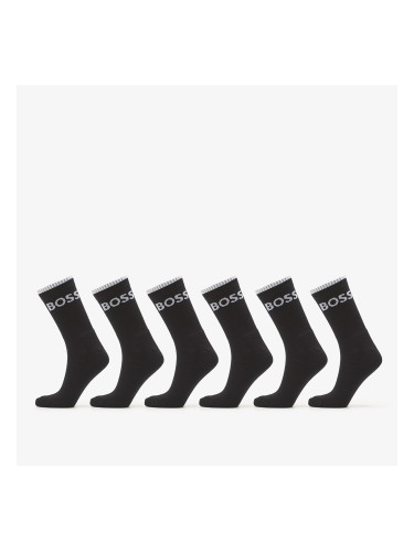 Чорапи Hugo Boss 6-Pack QS Stripe CC Socks Black 39-42