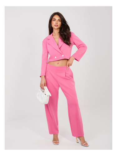 Тъмнорозови спортни панталони RUE PARIS