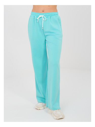 Тюркоазени спортни панталони с връзки