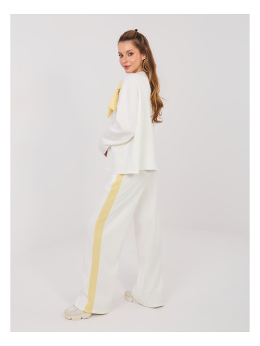 Спортни панталони RUE PARIS в екрю