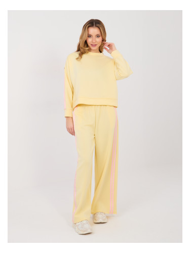 Дамски жълти спортни панталони RUE PARIS