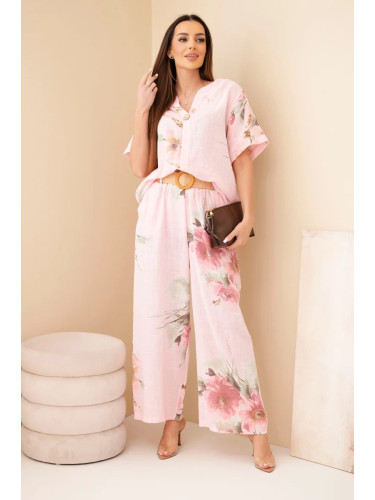 Дамски памучен комплект с къс ръкав Kesi