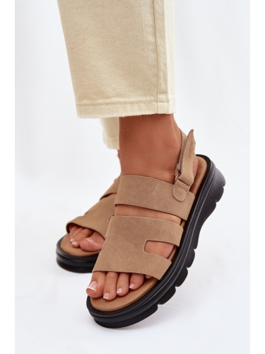 Дамски велурени сандали Big Star