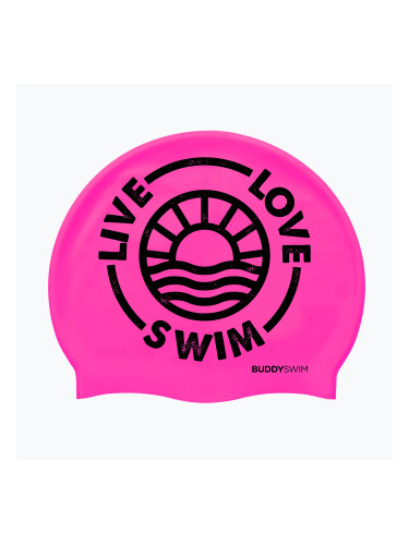 BuddySwim LLS2 Силиконова розова шапка за плуване