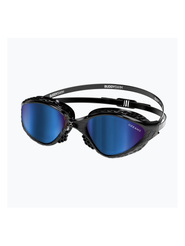 Огледални очила за плуване BuddySwim OzeanX Mirror black / blue