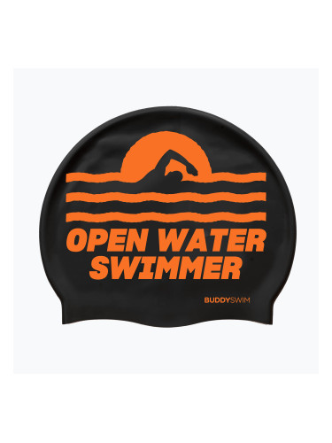 BuddySwim OWS Силиконова шапка за плуване черна / оранжева